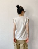 White Buttons Top #250427
